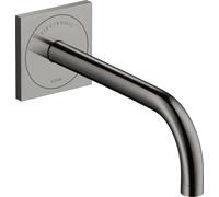 hansgrohe AXOR Uno Mitigeur de lavabo, électronique, encastré, saillie 225mm, alimentation secteur, 38120330, Couleur: Chrome noir poli
