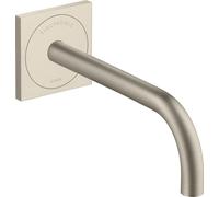 hansgrohe AXOR Uno Mitigeur de lavabo, électronique, encastré, saillie 225mm, alimentation secteur, 38120820, Couleur: Nickel brossé