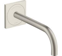 hansgrohe AXOR Uno Mitigeur de lavabo, électronique, encastré, saillie 225mm, alimentation secteur, 38120800, Couleur: aspect inox