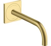hansgrohe AXOR Uno Mitigeur de lavabo, électronique, encastré, saillie 225mm, alimentation secteur, 38120950, Couleur: laiton brossé