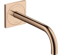 hansgrohe AXOR Uno Mitigeur de lavabo, électronique, encastré, saillie 225mm, alimentation secteur, 38120300, Couleur: Rouge poli or