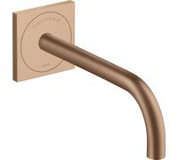 hansgrohe AXOR Uno Mitigeur de lavabo, électronique, encastré, saillie 225mm, alimentation secteur, 38120310, Couleur: Or rouge brossé