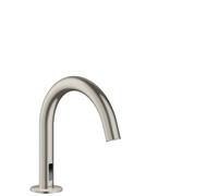 hansgrohe AXOR Uno mitigeur de lavabo électronique, projection 147mm, 38010800, Couleur: Acier inoxydable Optic