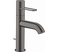 hansgrohe Axor Uno mitigeur lavabo 38023340 saillie 127mm, avec poignée en arc, tirette garniture de vidange , chrome noir brossé