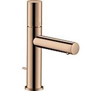 hansgrohe Axor Uno mitigeur lavabo 45001300 projection 123mm, avec poignée zéro, tirette garniture de vidange , or rouge poli