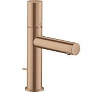 hansgrohe Axor Uno mitigeur lavabo 45001310 projection 123mm, avec poignée zéro, tirette garniture de vidange , or rouge brossé