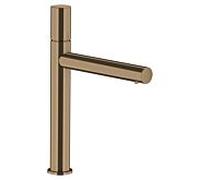 hansgrohe AXOR Uno mitigeur monocommande de lavabo 200, Zerogriff, sans vidage, saillie 198mm, 45003140, Couleur: Bronze brossé