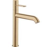 hansgrohe AXOR Uno Mitigeur monocommande de lavabo 190, béqu'ille, sans vidage escamotable, saillie 201mm, 38032140, Couleur: Bronze brossé