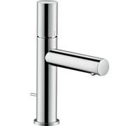 hansgrohe AXOR Uno Mitigeur monocommandé pour lavabo 110 avec poignée zéro et vidage à tirette, saillie 123mm, 45001000, Couleur: chrome