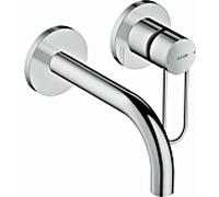 hansgrohe Axor Uno set de montage final 38121950 mitigeur lavabo encastré, poignée en arc, rosace, saillie 165 mm, laiton brossé