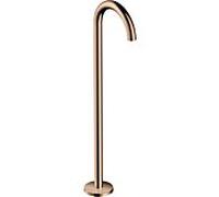 hansgrohe Axor Uno set de finition 38412300 bec de baignoire sur pied, courbé, saillie 226 mm, or rouge poli