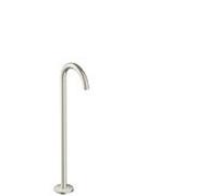 hansgrohe Axor Uno set de finition 38412800 bec de baignoire sur pied, courbé, saillie 226 mm, aspect acier inoxydable