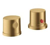 hansgrohe Axor Uno set de finition 38480250 Robinetterie de bord de baignoire 2 trous, avec thermostat, optique or brossé