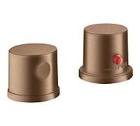 hansgrohe Axor Uno set de finition 38480310 Robinetterie de bord de baignoire 2 trous, avec thermostat, or rouge brossé