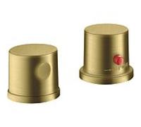 hansgrohe Axor Uno set de finition 38480950 Robinetterie de bord de baignoire 2 trous, avec thermostat, laiton brossé