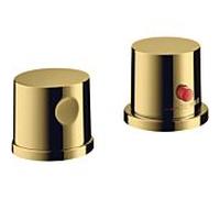 hansgrohe Axor Uno set de finition 38480990 Robinetterie de bord de baignoire 2 trous, avec thermostat, optique or poli