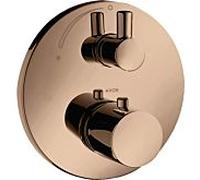 hansgrohe Axor Uno set de finition 38700300 thermostat encastré, avec robinet d'arrêt, or rouge poli