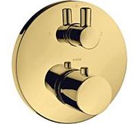 hansgrohe Axor Uno set de finition 38720990 thermostat encastré, avec vanne d'arrêt et inverseur, optique or poli