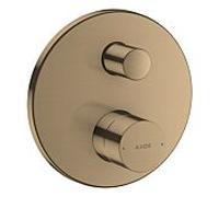 hansgrohe Axor Uno set de finition 45407140 mitigeur de bain à encastrer, poignée zéro, avec combinaison de sécurité intégrée, bronze brossé