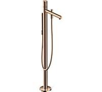 hansgrohe Axor Uno set de finition 45416300 mitigeur bain, sur pied, avec poignée zéro, or rouge poli