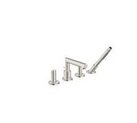 hansgrohe Axor Uno set de finition 45444800 Mitigeur de baignoire 4 trous, avec poignée zéro, aspect inox