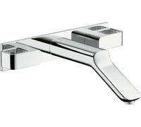 hansgrohe AXOR Urquiola Mélangeur lavabo encastré 3 trous avec bec long, 11043140, Couleur: Bronze brossé