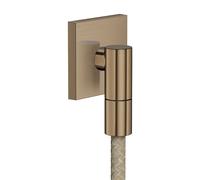 hansgrohe AXOR Wall outlet Fine Raccord mural carré, 36738140, Couleur: Bronze brossé
