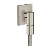 hansgrohe AXOR Wall outlet Fine Raccord mural carré, 36738800, Couleur: Acier inoxydable Optic