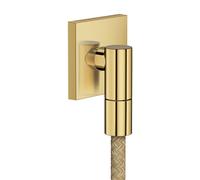 hansgrohe AXOR Wall outlet Fine Raccord mural carré, 36738990, Couleur: Optique en or poli