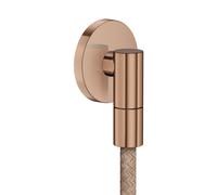 hansgrohe AXOR Wall outlet Fine Raccord mural rond, 36737310, Couleur: Or rouge brossé