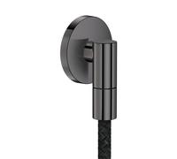 hansgrohe AXOR Wall outlet Fine Raccord mural rond, 36737330, Couleur: Chrome noir poli