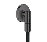 hansgrohe AXOR Wall outlet Fine Raccord mural rond, 36737340, Couleur: Chrome noir brossé