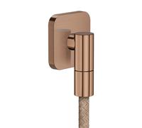 hansgrohe AXOR Wall outlet Fine raccord mural softsquare, 36739310, Couleur: Or rouge brossé