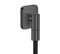 hansgrohe AXOR Wall outlet Fine raccord mural softsquare, 36739340, Couleur: Chrome noir brossé
