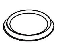 hansgrohe bague hansgrohe optique doré 96211990
