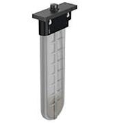 hansgrohe baignoire 28010340 chrome noir brossé, carré, pour rebord de baignoire et de carrelage