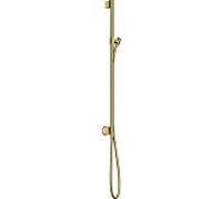 Hansgrohe Barre de douche Axor One 97 cm, flexible 1,60 m, raccordement mural, aspect doré poli