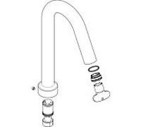 hansgrohe bec Axor Citterio M 4 trous 98997000 mélangeur bain jante baignoire chrome