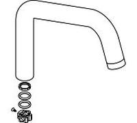 hansgrohe bec complet Axor Citterio sptm 98604000 chromé fixe chromé