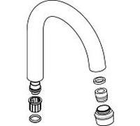 hansgrohe bec complet Axor Montreux 97992820 mélangeur à Axor Montreux poignées WT / HWB nickel brossé