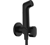 hansgrohe Bidette Douchette à main 1jet S EcoSmart pour eau chaude avec support de douche et flexibles de douche 125cm, 29232670
