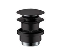 Hansgrohe Bonde de vidage Push-Open 50100670 pour lavabo et bidet, noir mat