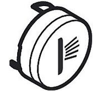 hansgrohe bouton - poussoir pour aérosol 92578450 ShowerSelect corps de bouton thermostat caché, blanc