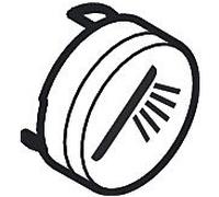 hansgrohe bouton - poussoir ShowerSelect 92573450 de douche main bouton thermostat caché, blanc