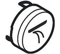 hansgrohe Bouton-poussoir ShowerSelect 92574610 pour thermostat encastrable, noir, bouton de surpression