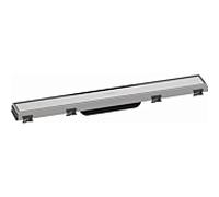 hansgrohe Caniveau de douche RainDrain Match 56036800 60cm, set de finition, avec Rahmen réglable en hauteur, acier inoxydable brossé