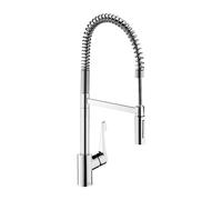 Hansgrohe Cento - Mitigeur d'évier XXL, Semi-Pro avec bras flexible, EcoSmart, chrome 14806000