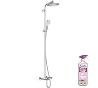 Hansgrohe Colonne Bain Douche thermostatique Crometta S 240 chromée + nettoyant Briochin