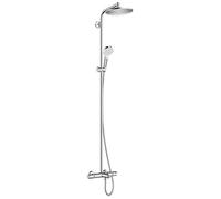 Hansgrohe Ensemble de douche Crometta S 240 avec thermostat douche pluie 240 mm chromé 27320000