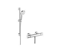 Hansgrohe - Combi Croma Select E Vario 0,65m/Ecostat Comfort, blanc/chromé (27081400)